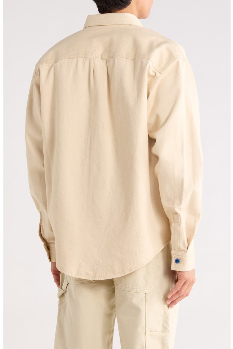 Ebino Long Sleeve Button-Up Shirt, Alternate, color, LIGHT BEIGE