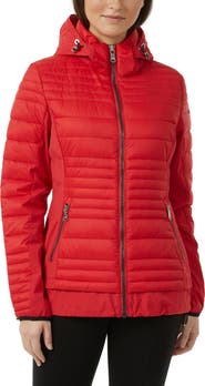 Pajar Makani Channel Quilted Light Weight Mixed Media Jacket