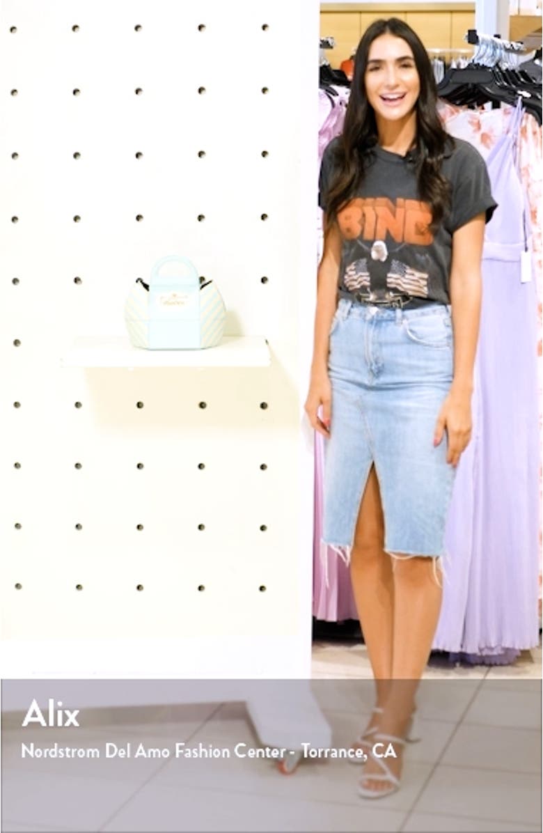 Cake Box Leather Top Handle Bag, sales video thumbnail