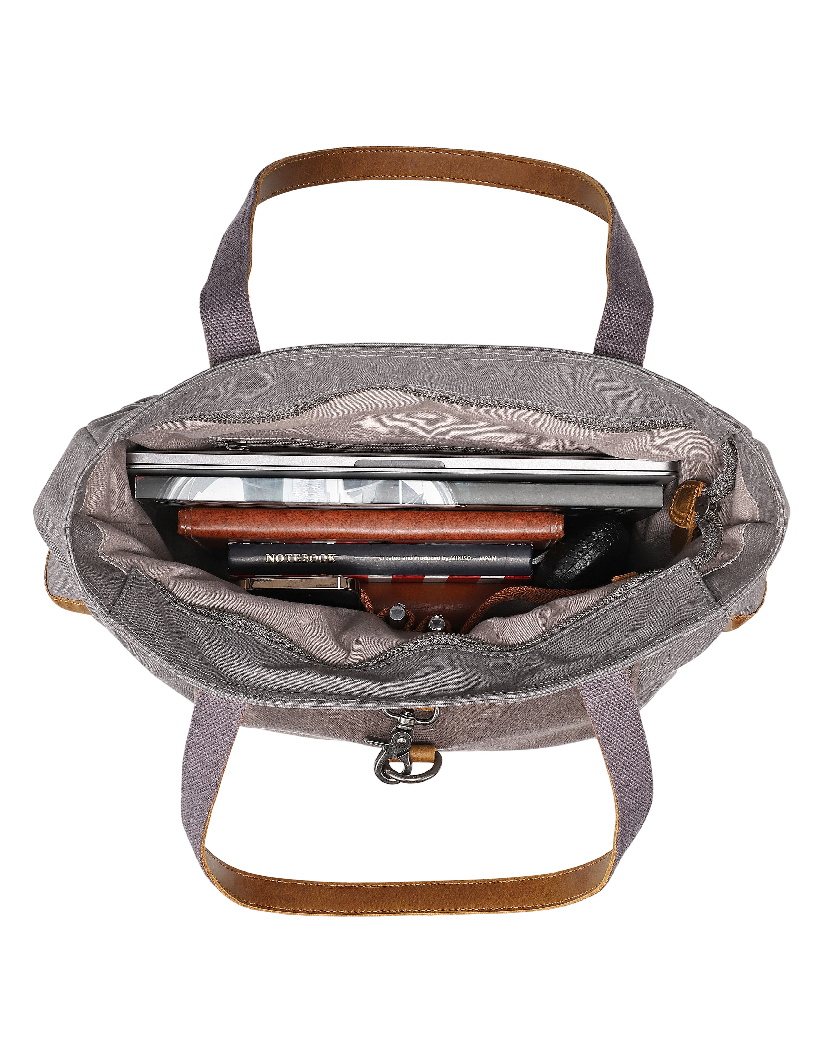 TSD Brand Valley and Sky Spacious Adventure Tote, Alternate, color, Grey