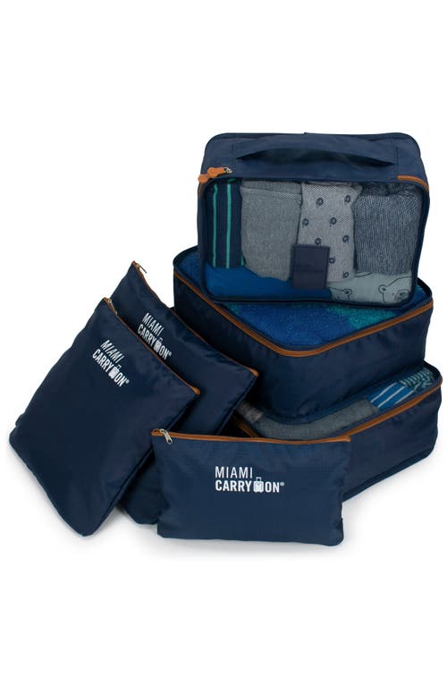 Miami Carry On Travelers 6 Piece Organizational Packing Cubes In Multi