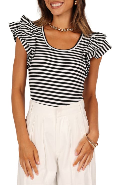 Martina Stripe Rib Top