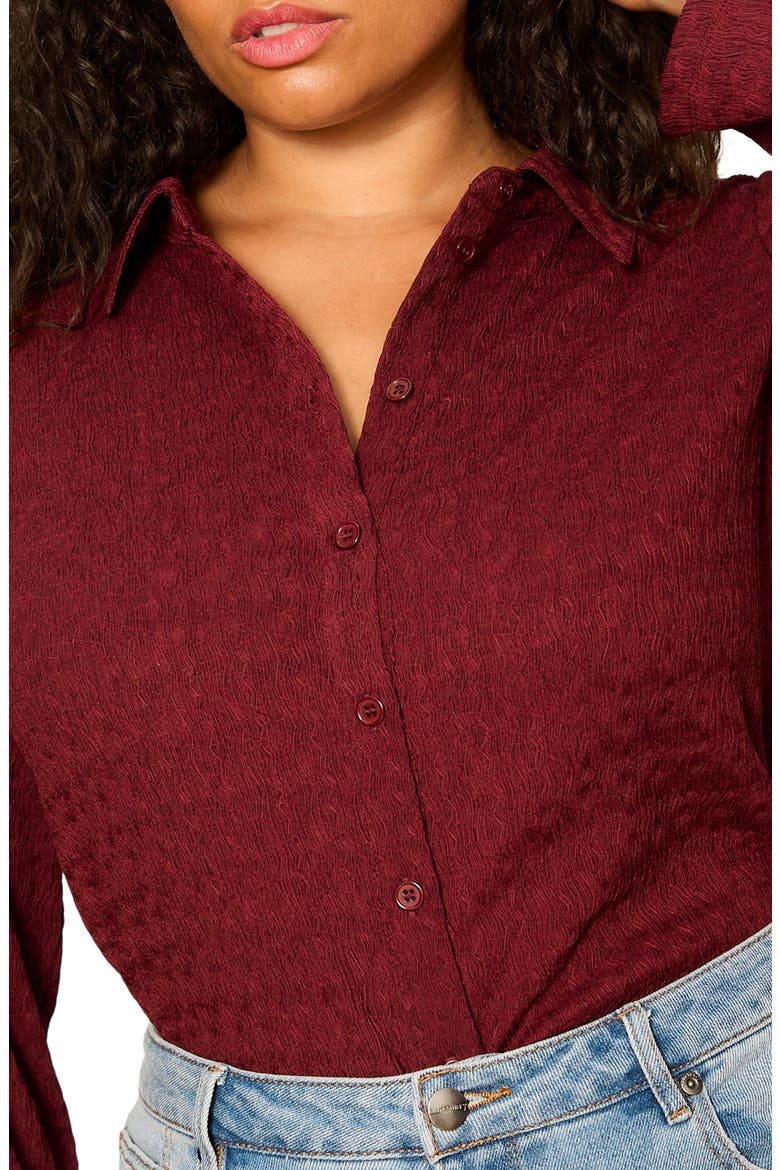 Dreamer Textured Shirt, Alternate, color, BORDEAUX RED