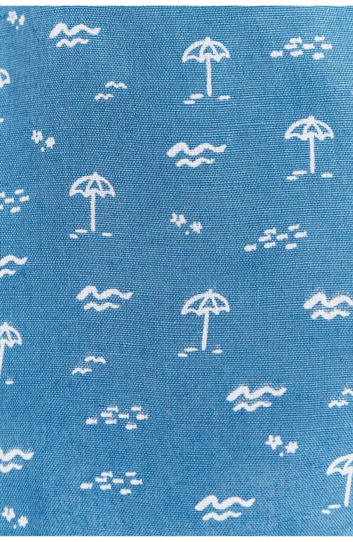 Babycottons Shorts Francis Palms In Blue