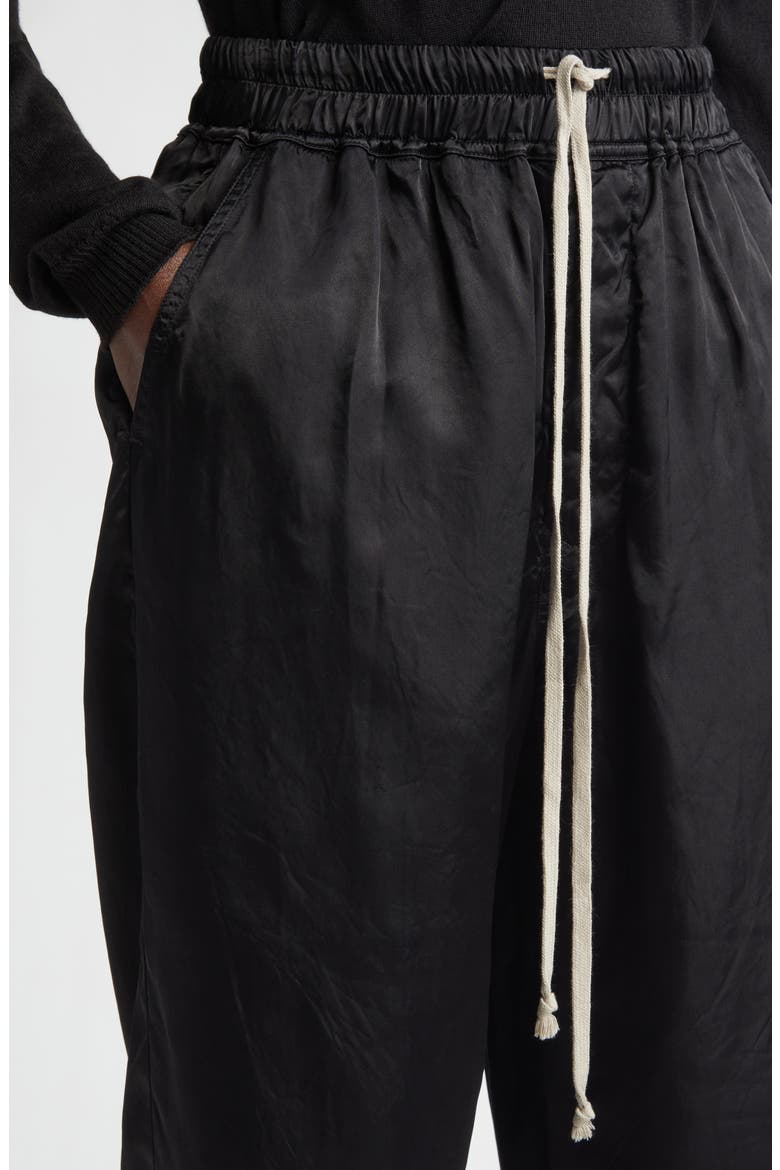 Dietrich Satin Drawstring Pants, Alternate, color, BLACK