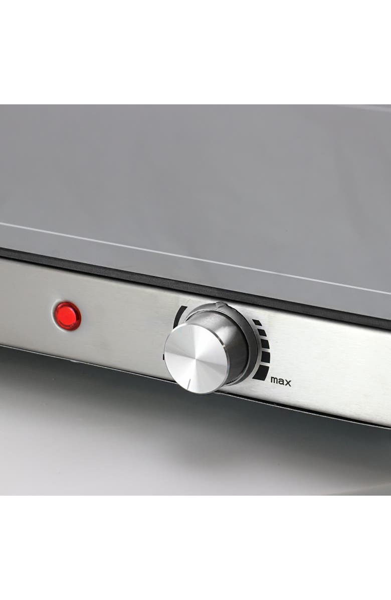 Megachef Electric Warming Tray with Adjustable Temperature Control, Alternate, color, Grey