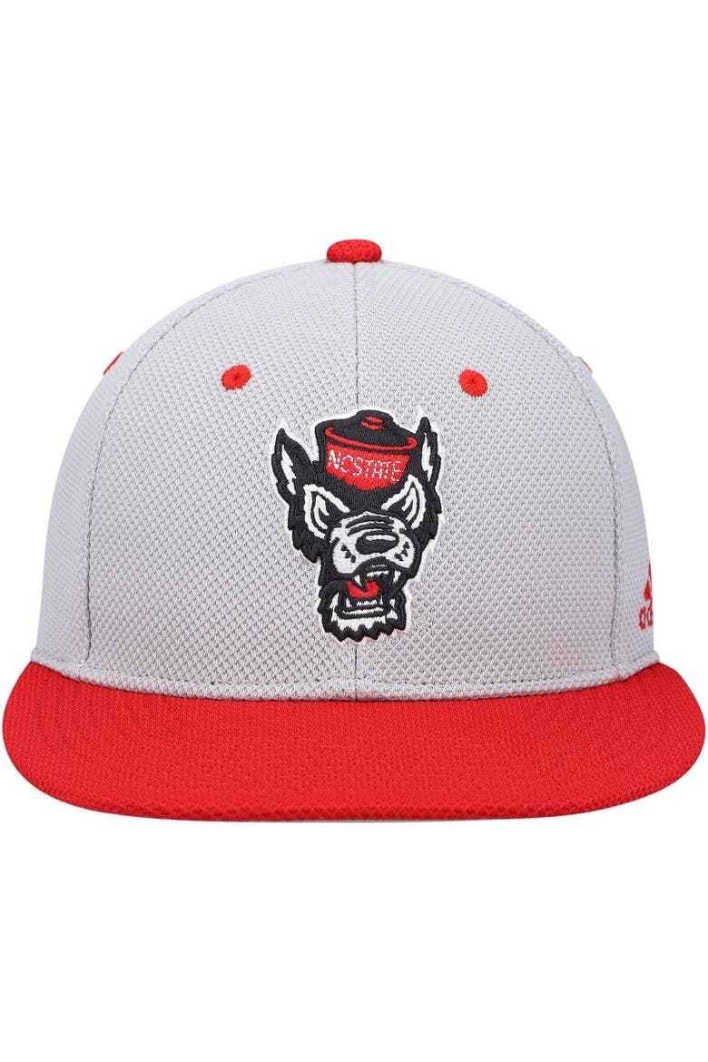 Men's adidas Gray NC State Wolfpack On-Field Baseball Fitted Hat, Alternate, color, Gray