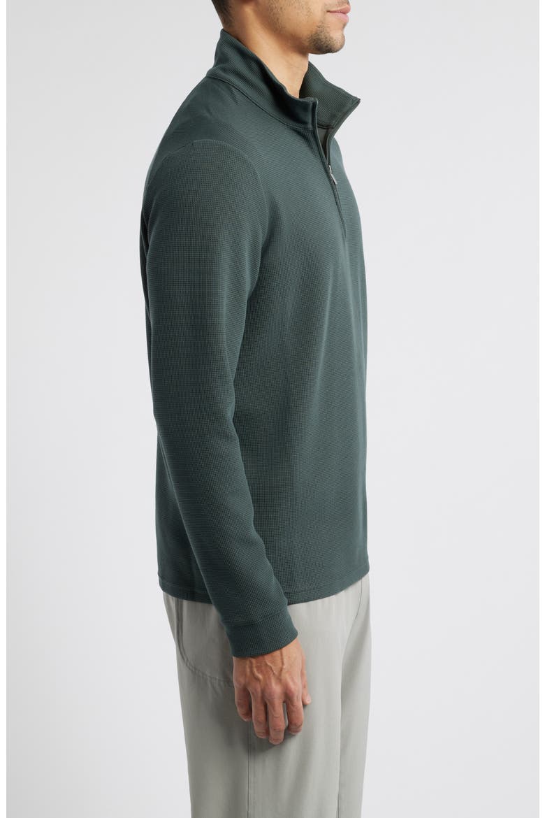Waffle Quarter Zip Pullover, Alternate, color, MIDNIGHT