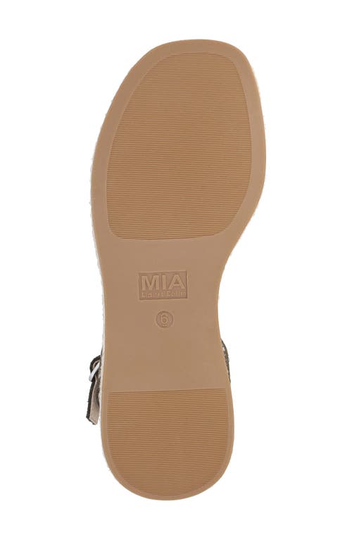 Shop Mia Limited Edition Pascha Ankle Strap Espadrille Platform Sandal In Khaki