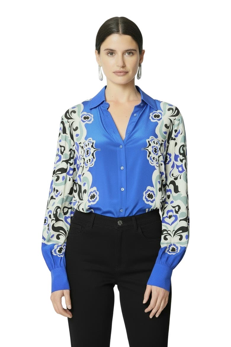 Lara Blouse, Main, color, Porto print