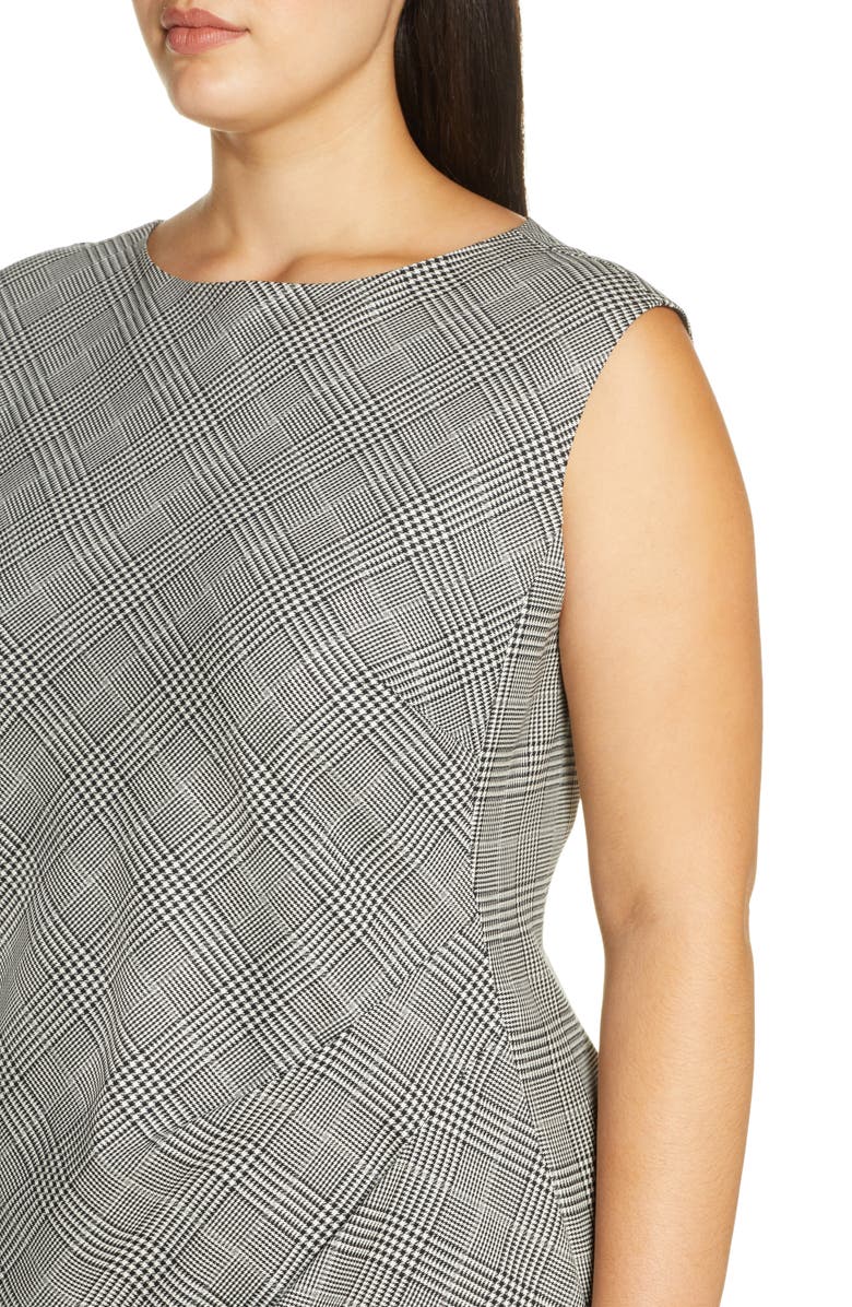 Lafayette 148 New York Della Houndstooth Sheath Dress, Alternate, color, 
