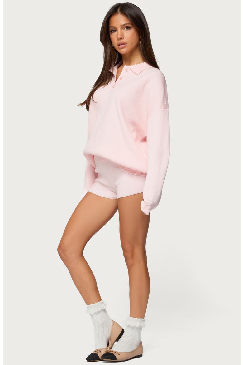 Lorie Rib Shorts, Alternate, color, LIGHT-PINK