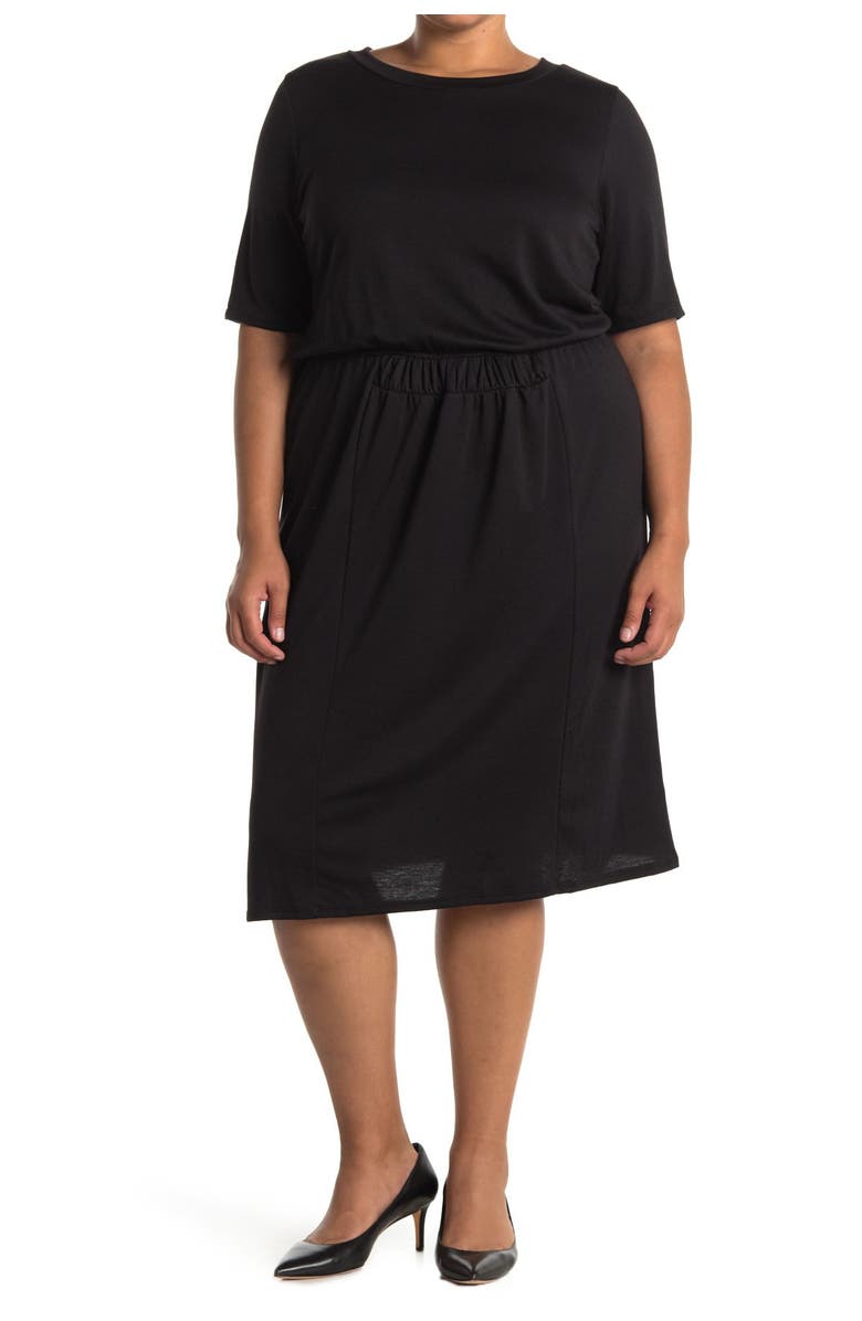 Forgotten Grace Short Sleeve Smock Waist Dress, Alternate, color,