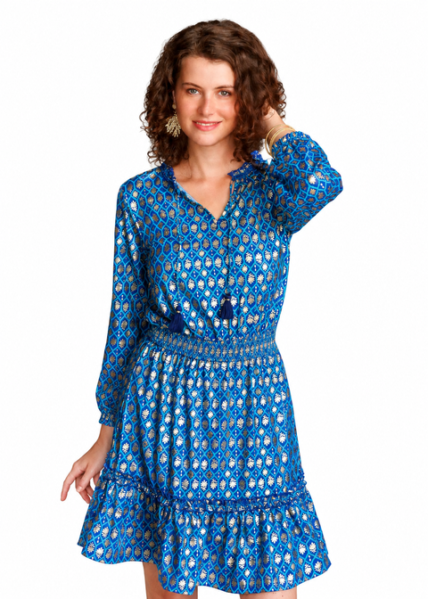 Longsleeve Smocked Waist Dress