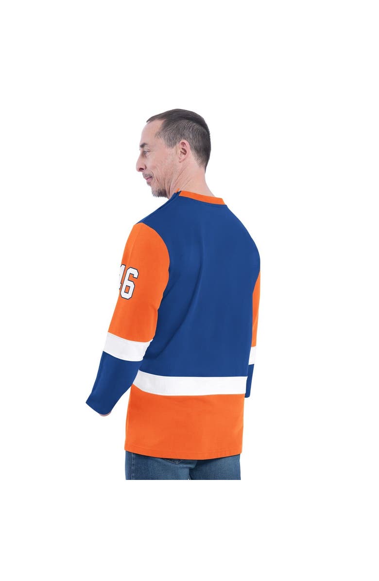 G-III SPORTS BY CARL BANKS Men's G-III Sports by Carl Banks Blue New York Knicks Adaptive Rugby Long Sleeve Top, Alternate, color, Blue