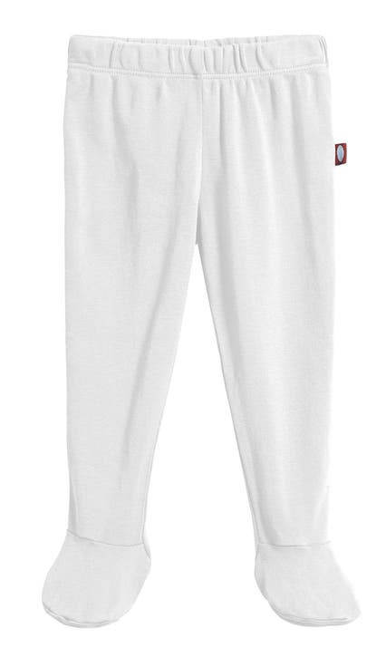 Baby Unisex Organic 100% Cotton Soft Footed Baby Pants (Baby)