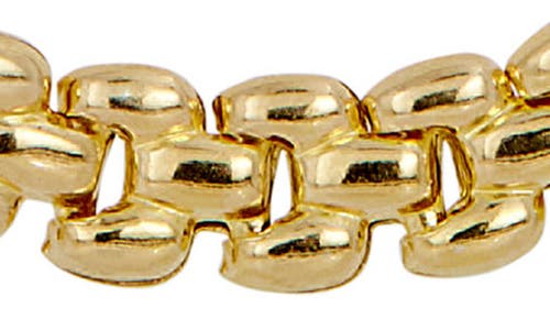 Savvy Cie Jewels 18k Italian Gold Plated Panther Link Necklace In Gold