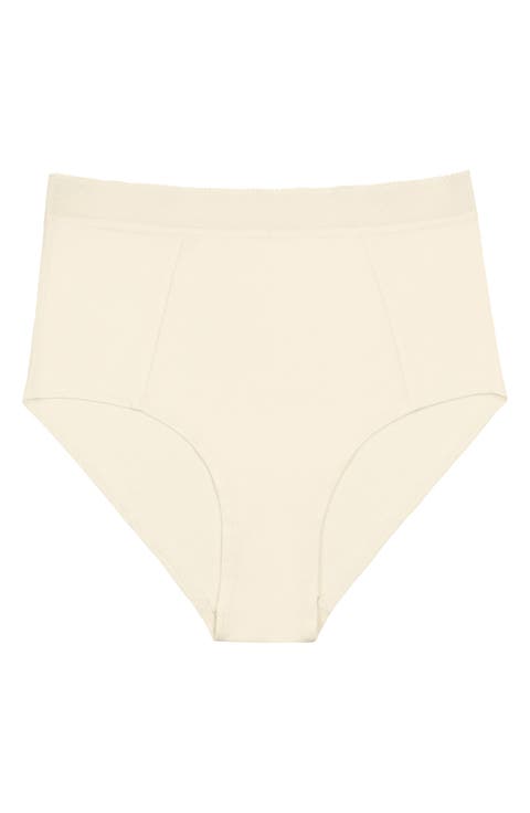High Waist Silk Briefs