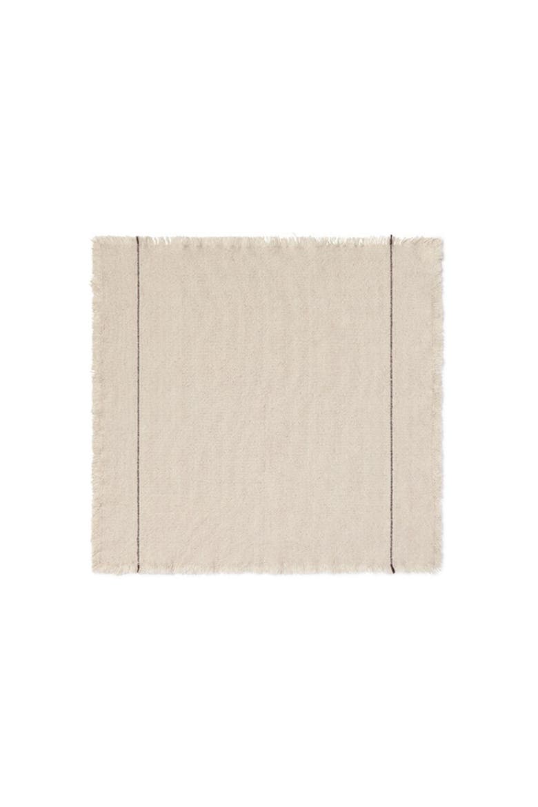 Set Of 4 Handloom Napkins Natural, Alternate, color, Coffee Bean, Natural