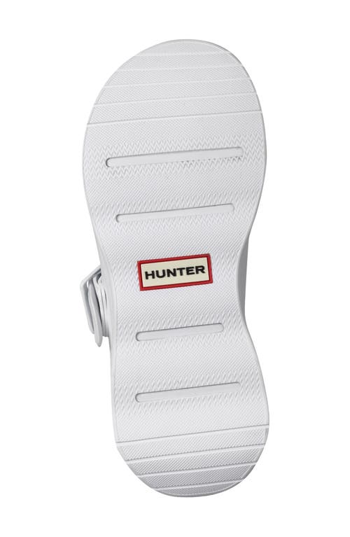 Hunter Greta Slide Sandal In White