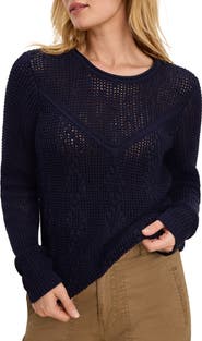NIC+ZOE Diamond Stitch Mix Sweater