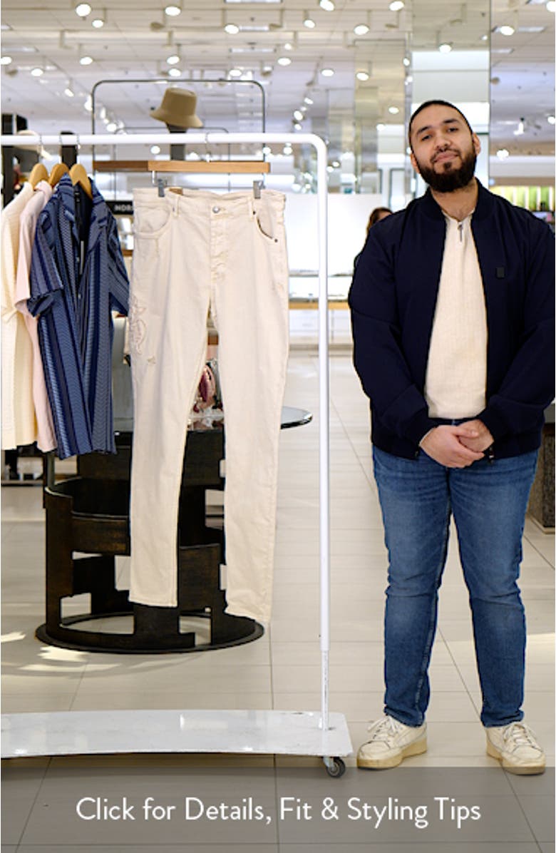 Van Winkle Ecru Playoff Skinny Jeans, sales video thumbnail