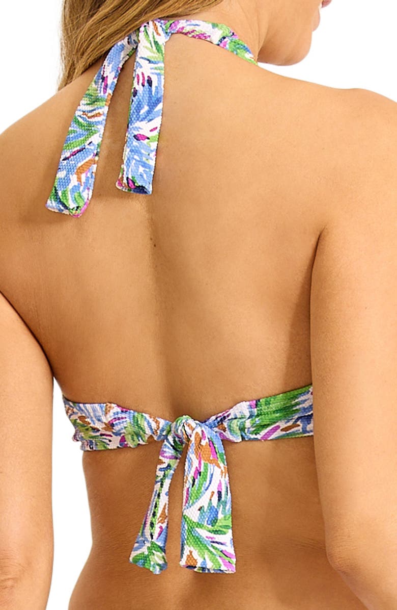 Tommy Bahama Poolside Palms Underwire Halter Bikini Top, Alternate, color, 