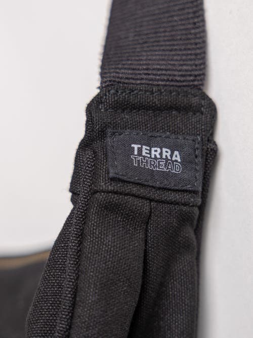 Terra Thread Organic Cotton Crossbody Bag In Black
