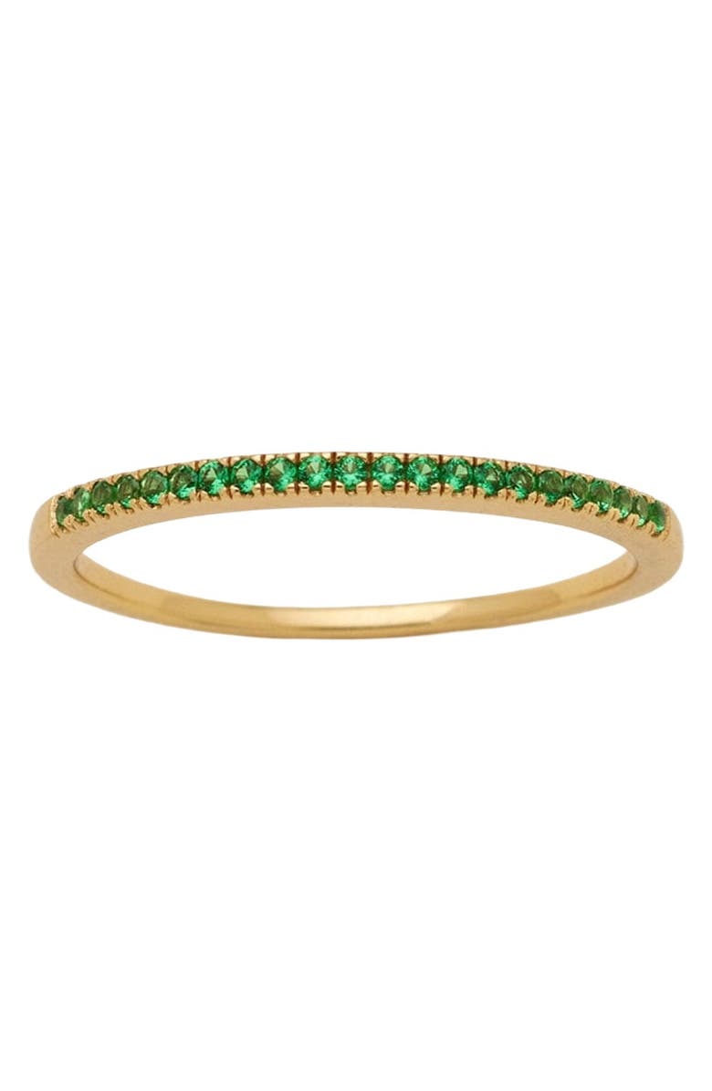 MADE BY MARY Birthstone Stacking Ring, Main, color, Gold Vermeil