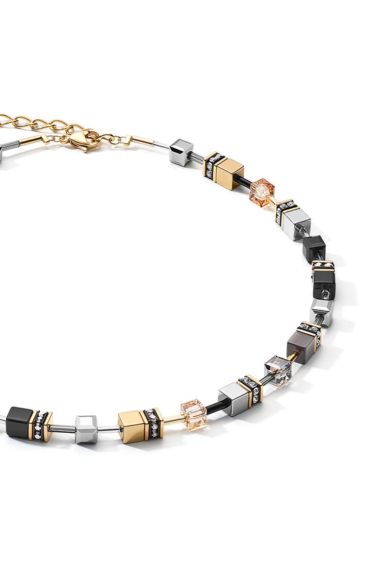 Geocube Necklace, Alternate, color, Gray