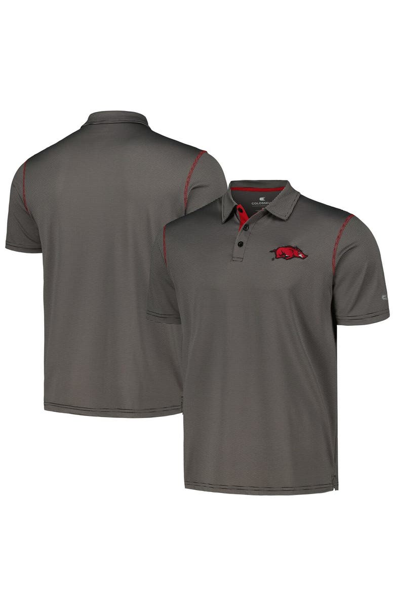 COLOSSEUM Men's Colosseum  Gray Arkansas Razorbacks Cameron Polo, Alternate, color, 