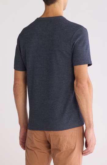 Mélange Notched T-Shirt