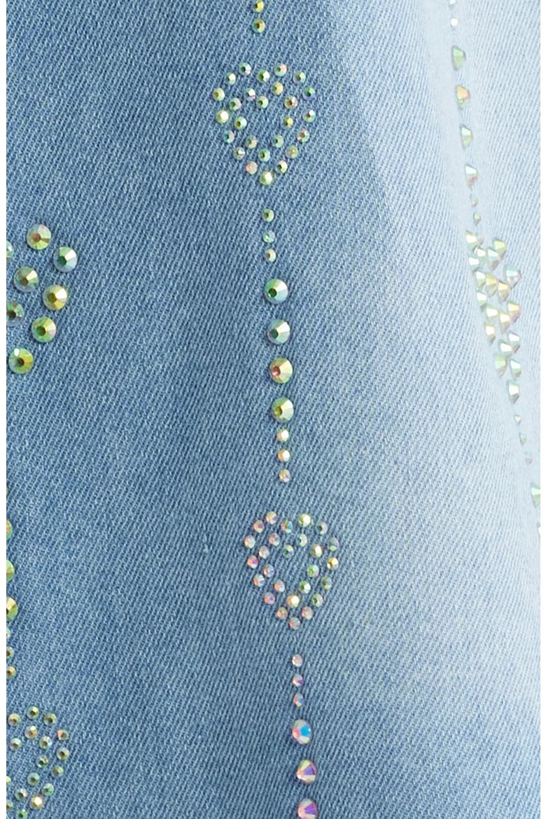 Keyla Embellished Button-Up Shirt, Alternate, color, BLUE
