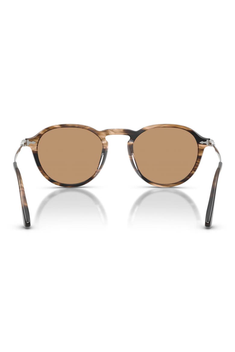 54mm Phantos Sunglasses, Alternate, color, STRIPED BLACK / GREYISH BROWN