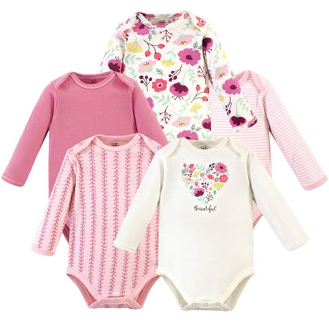 Little Soft Organic Cotton Long-Sleeve One-Piece Essentials