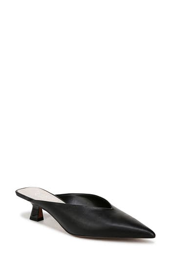 Franco Sarto Jayda Kitten Heel Mule In Black