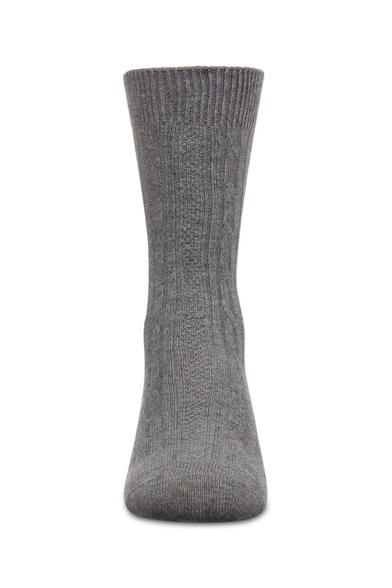 Cable Knit Knee High Socks, Alternate, color, Light Gray