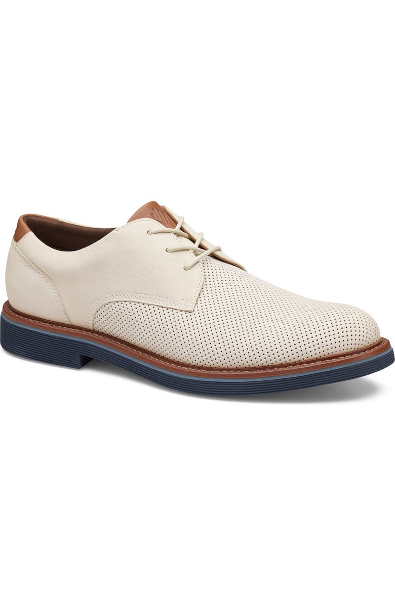 Johnston & Murphy Tyson Perforated Plain Toe Derby, Main, color,