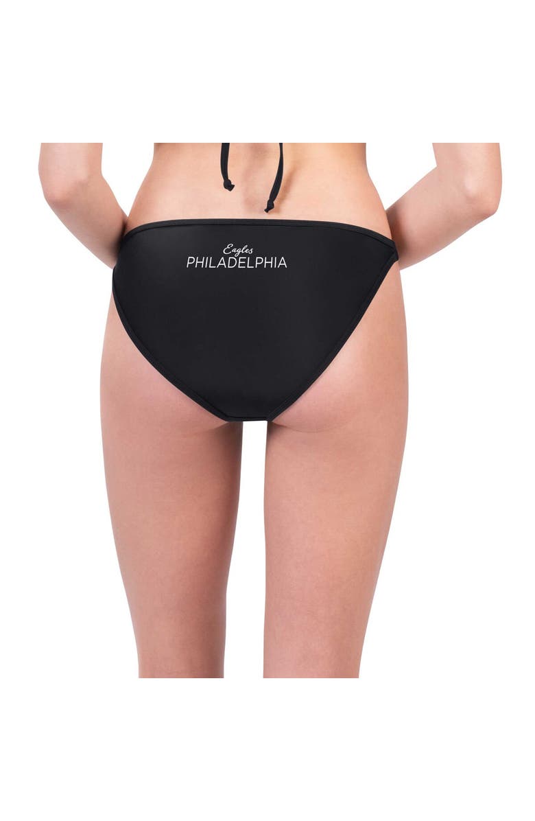G-III 4HER BY CARL BANKS Women's G-III 4Her by Carl Banks Black Philadelphia Eagles Hall of Fame Bikini Bottom, Alternate, color, Black