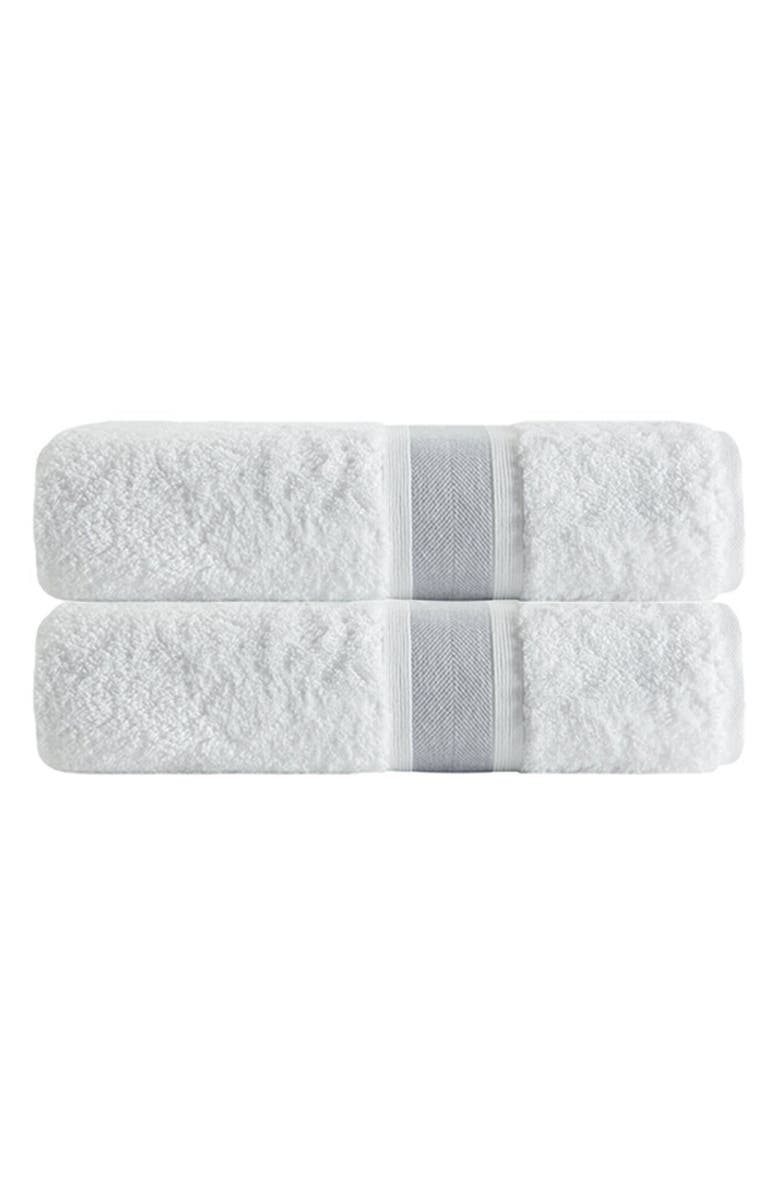 DePera Unique 2-Piece Turkish Cotton Bath Towels, Main, color, Silver