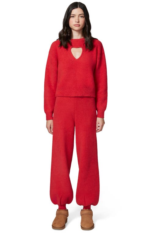 Florence By Mills Sweet & Snug Sweater Joggers In Scarlet