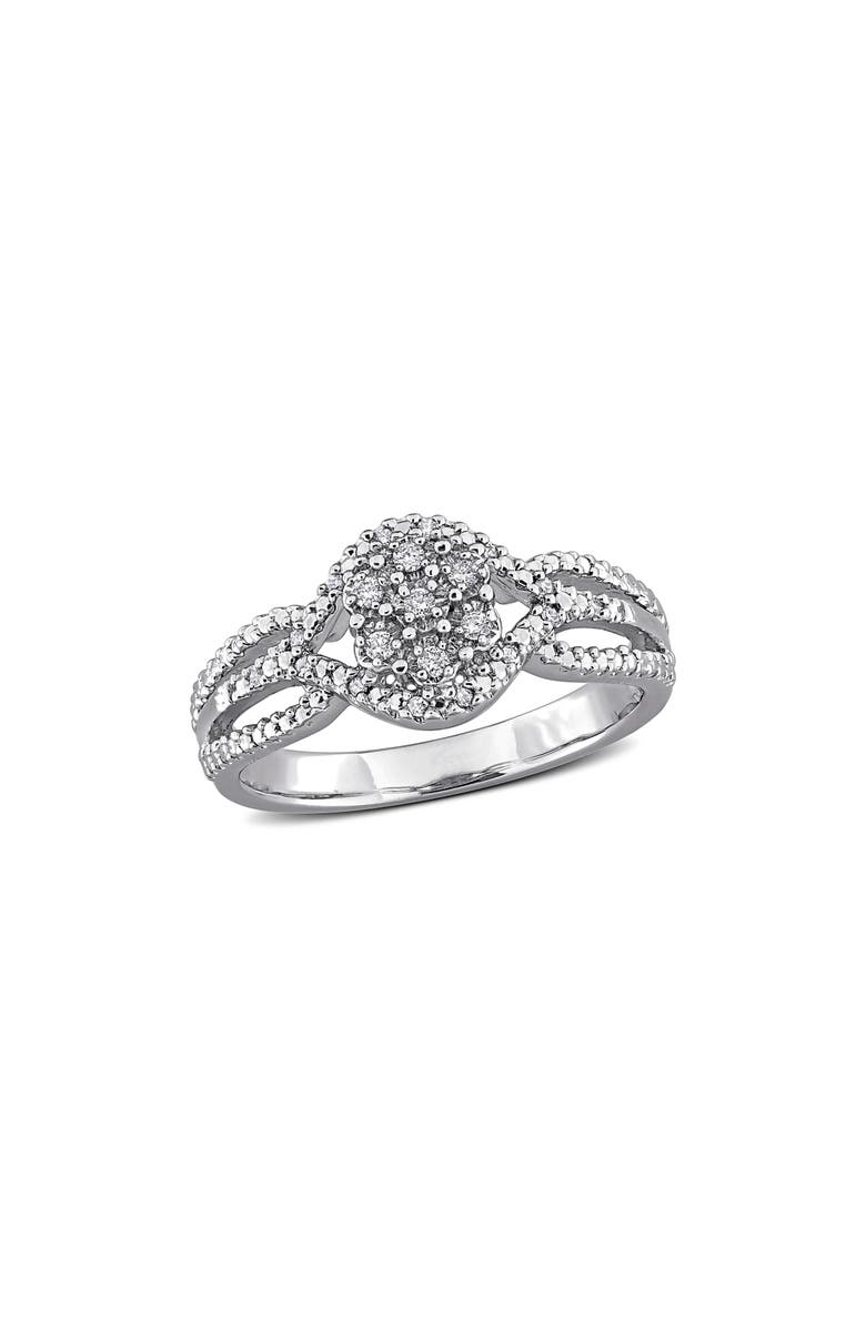DELMAR Diamond Floral Ring - 0.11ct., Main, color, 