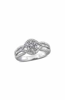 DELMAR Diamond Floral Ring - 0.11ct.