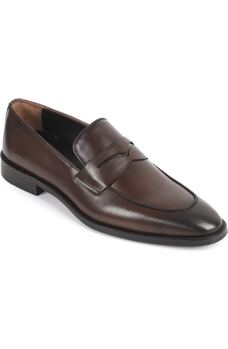 VELLAPAIS Bentonni Penny Loafer, Main, color, Dark Brown