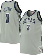 Mitchell & Ness Men's Mitchell & Ness Allen Iverson Gray Georgetown Hoyas Big & Tall 1995/96 Replica Player Jersey
