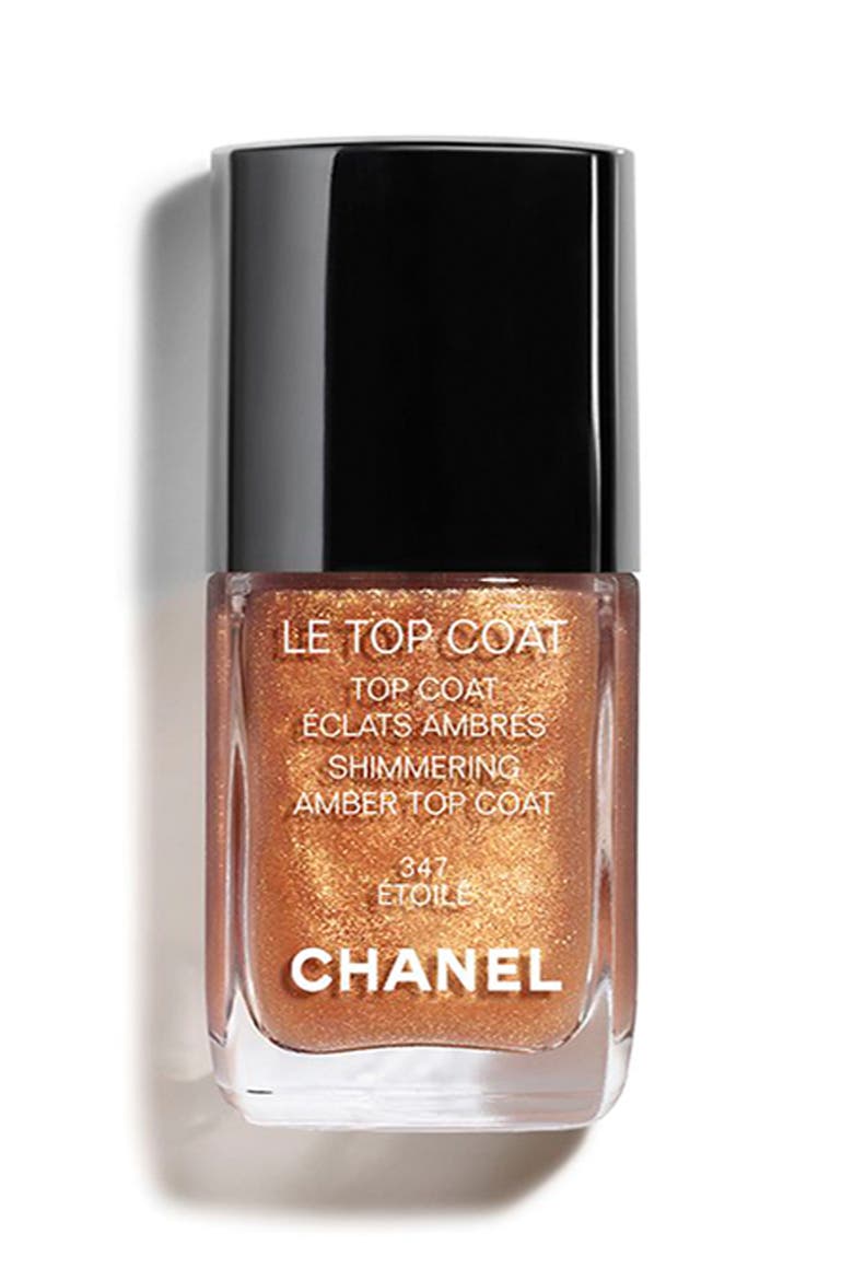 LE TOP COAT Shimmering Amber Top Coat, Main, color, 347 ETOILE