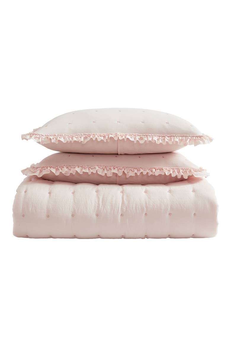 Hailee Quilt & Sham Set, Main, color, LIGHT PINK