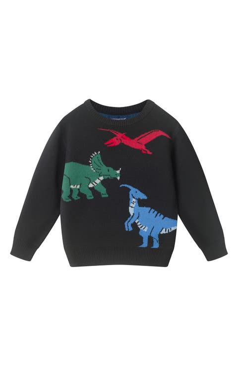 Kids' Dino Pullover Sweater
