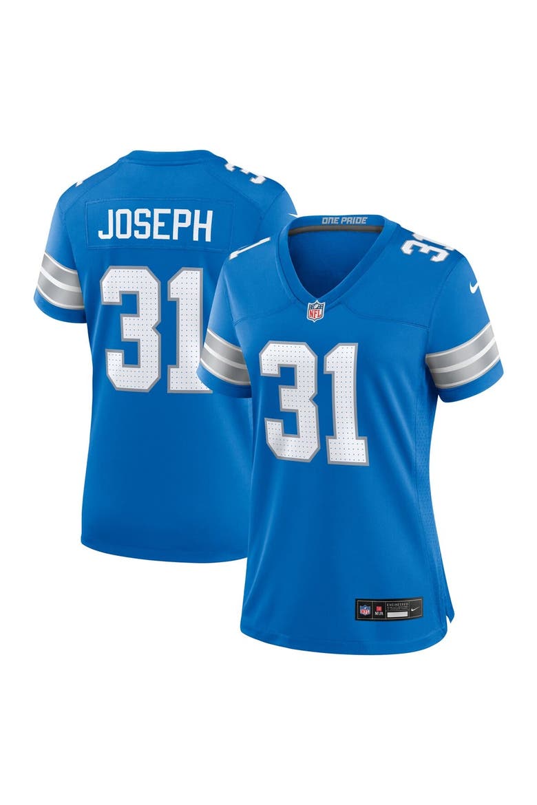 Women's Nike Kerby Joseph  Blue Detroit Lions Team Game Jersey, Main, color, Blue