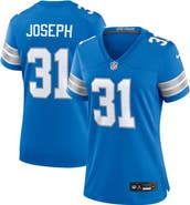 Nike Women's Nike Kerby Joseph  Blue Detroit Lions Team Game Jersey